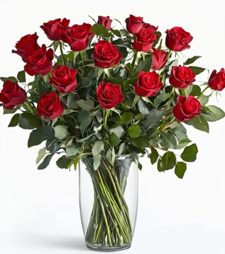 Twenty-Four Fabulous Red Roses