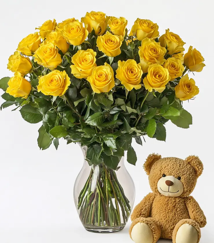 2 Dozen Spectacular Yellow Roses