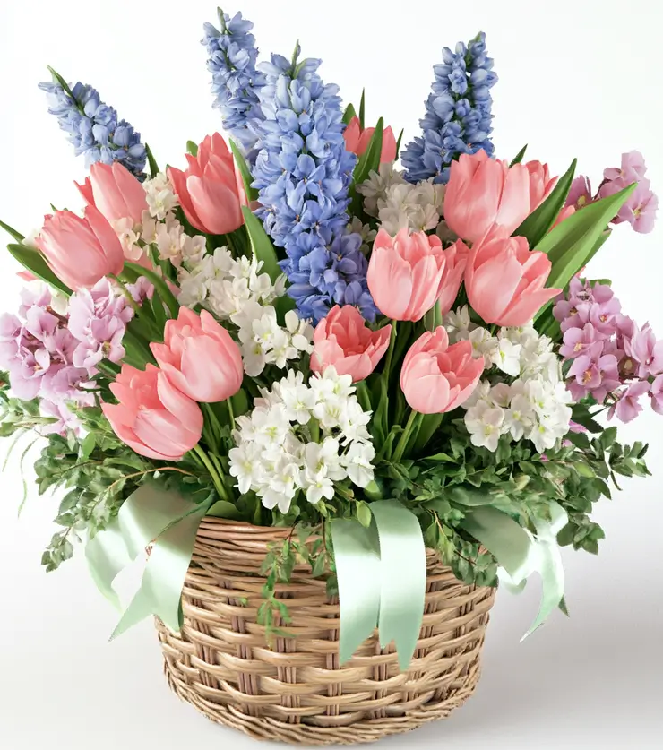 Easter Basket of Flowers