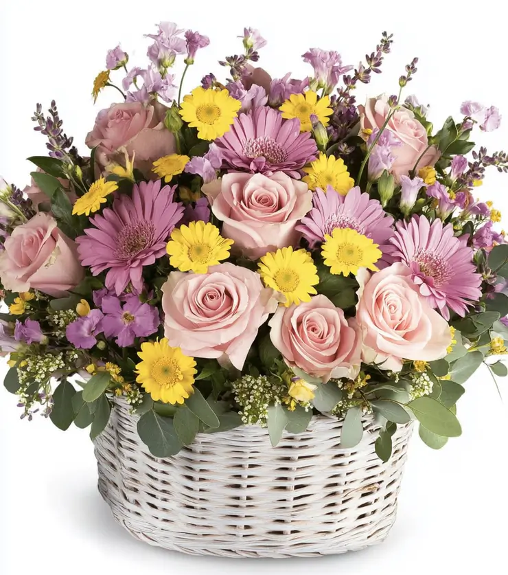 Festive Blooms Basket