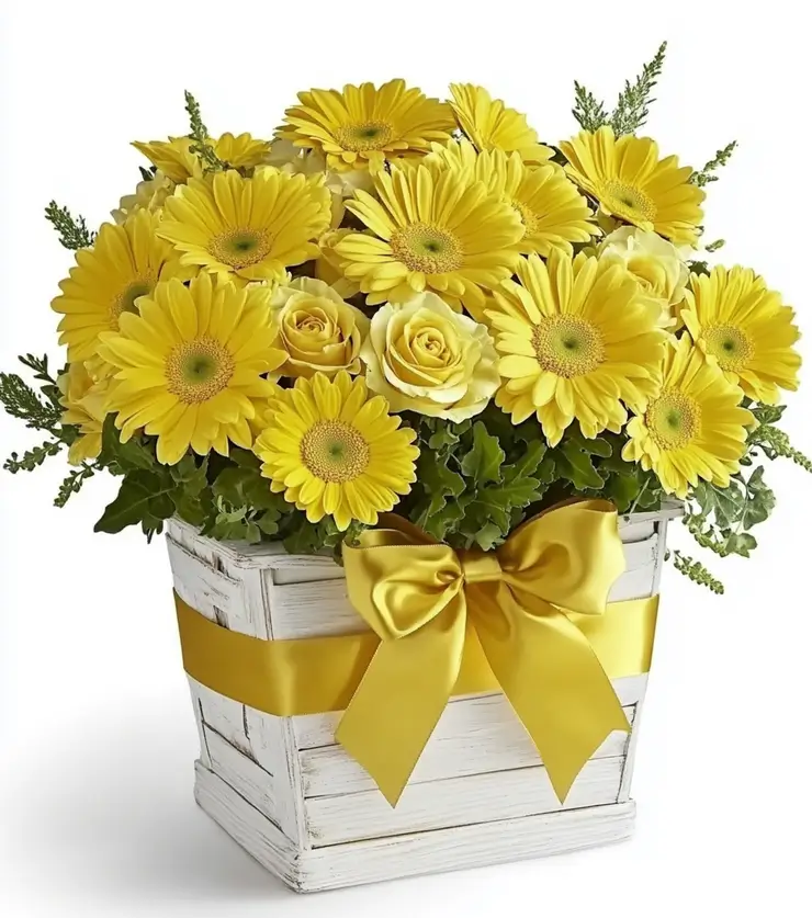 Sunstruck Floral Basket