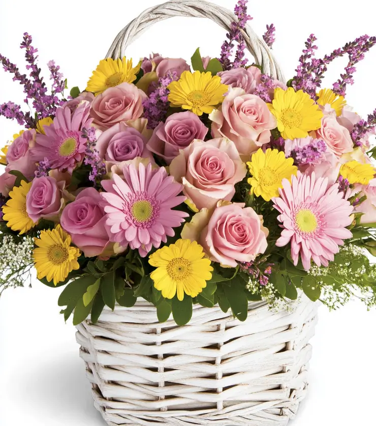 Festive Blooms Basket