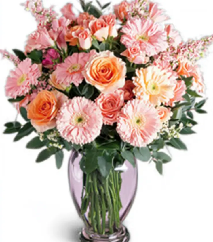 Pink Rose Carnation Bouquet